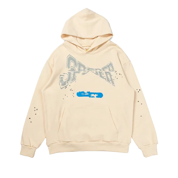 Spider Motocross Hoodie Beige