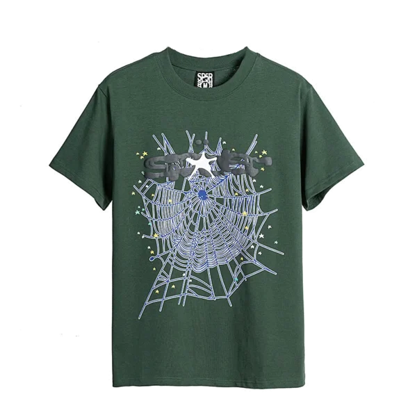 T-Shirt SP5 Green - Bold Streetwear with Vibrant Appeal