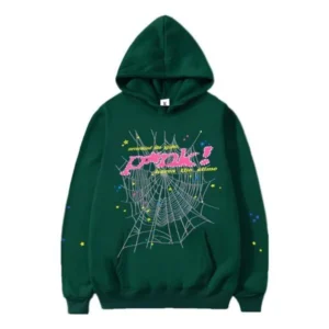 Spider PNK Green HOODIE