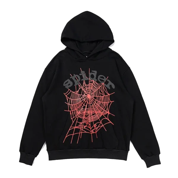 Spider Black Hoodie - OG Web Spider Hoodie Black/Red