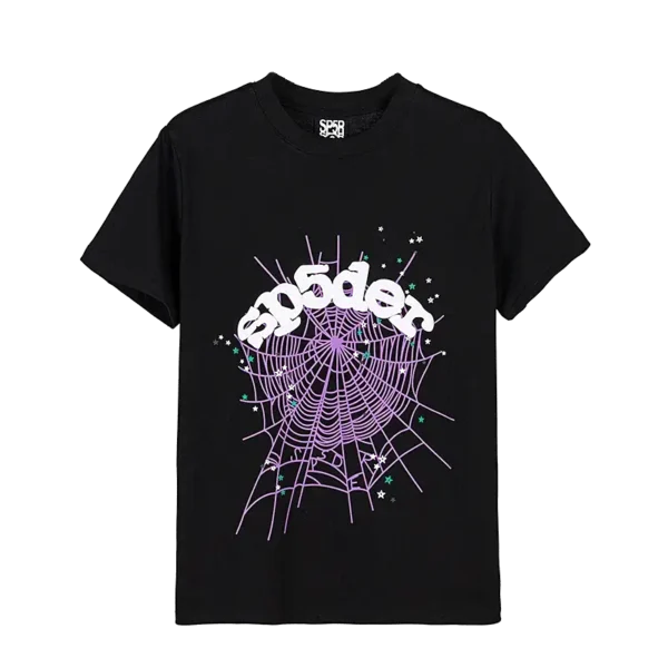 T-Shirt Web Black - Streetwear with Iconic Web Design