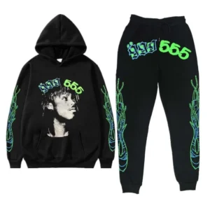 Spider 999 Club Spider Young Thug Sweatsuit Black