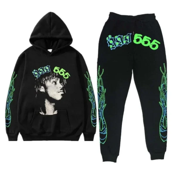 Spider 999 Club Spider Young Thug Sweatsuit Black