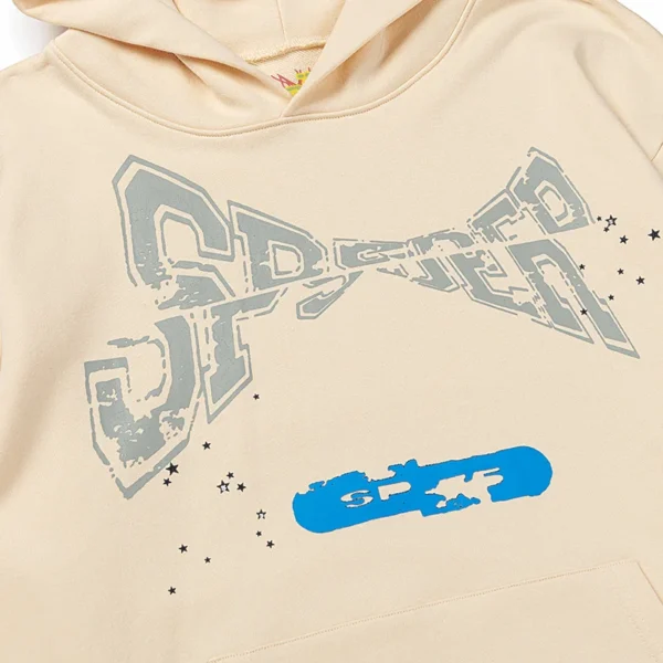 Spider Motocross Hoodie Beige