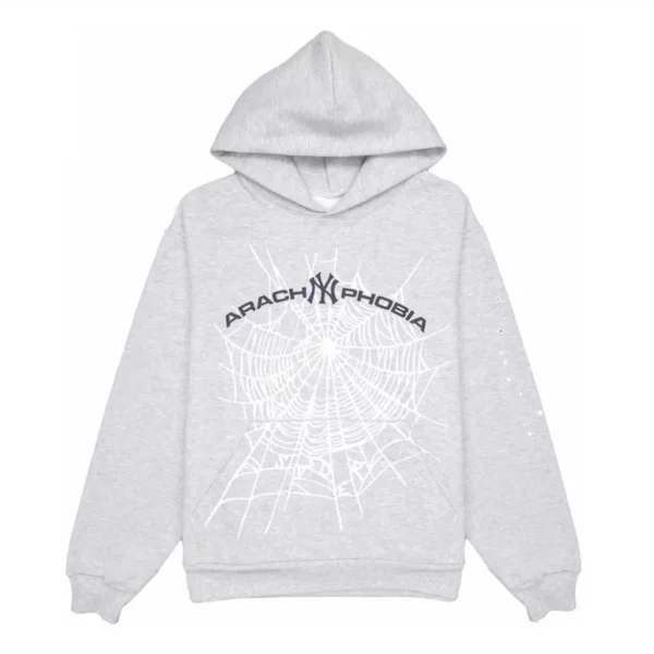 Spider Arach NY Phobia Hoodie Ash Grey