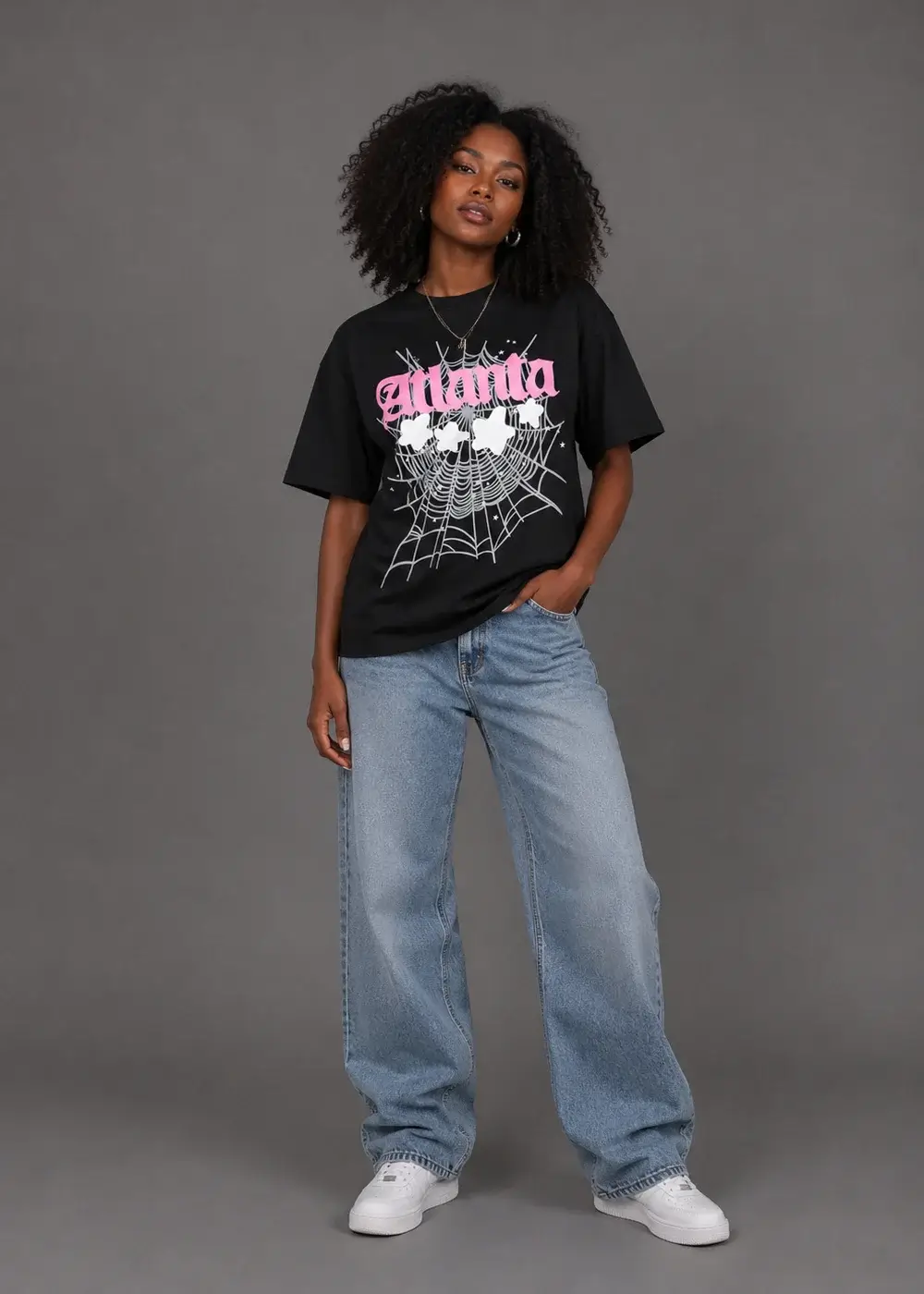 T-Shirt Atlanta Black - Bold Urban Energy in Classic Black