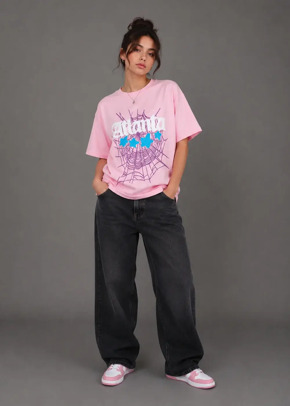 T-Shirt Atlanta Pink - Bold Streetwear with a Pop of Color