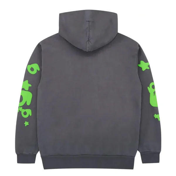 Spider Beluga Grey-Green Hoodie