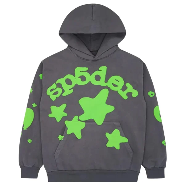 Spider Beluga Grey-Green Hoodie