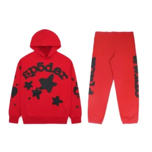 Spider Beluga Sweatsuit in Red