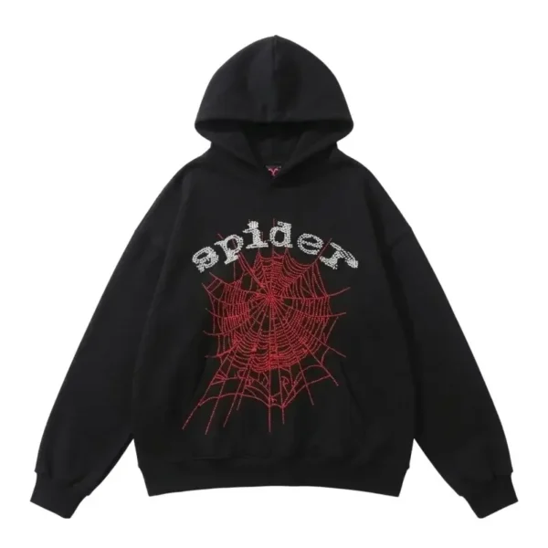 Spider OG Rhinestone Hoodie Black