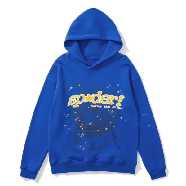 Spider Hoodie Blue