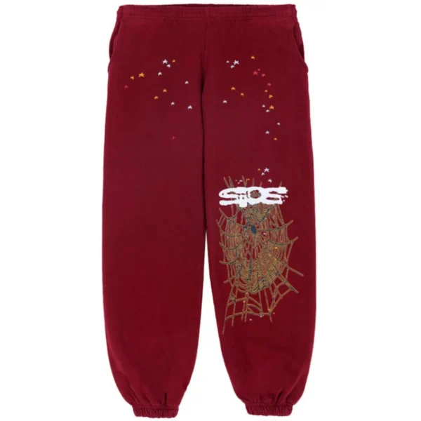 Spider Logo Sweatsuit Maroon
