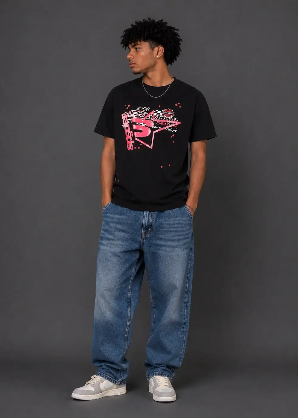 T-Shirt Motocross Black - Bold Streetwear with an Edge