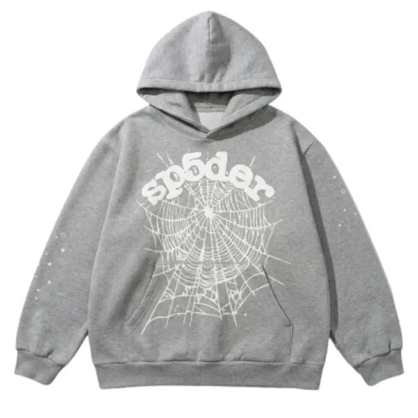Spider OG Web Hoodie Heather Grey
