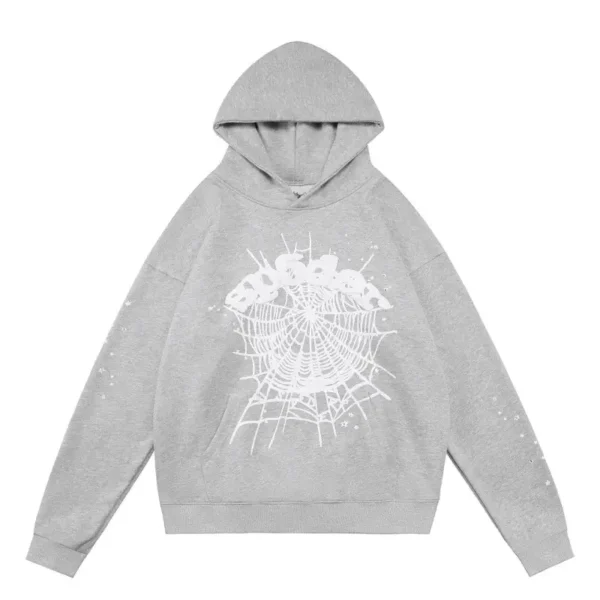 Spider OG Web Hoodie Heather Grey