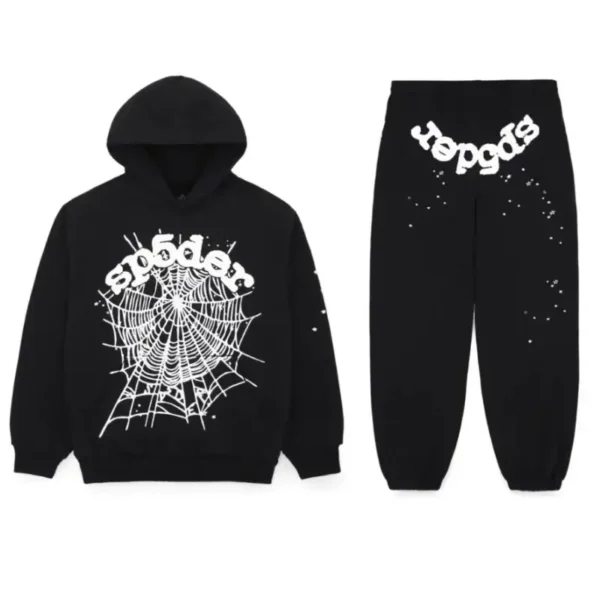 Spider OG Web Tracksuit Black - Streetwear Hoodie & Joggers Set