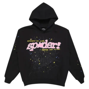 Spider Hoodie Black Pink