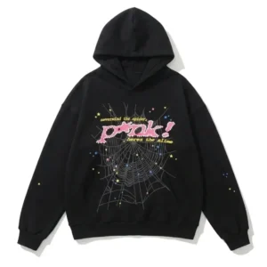 Spider PNK! Hoodie in Black