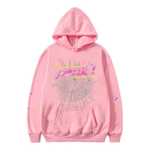 Spider Pink Hoodie Man