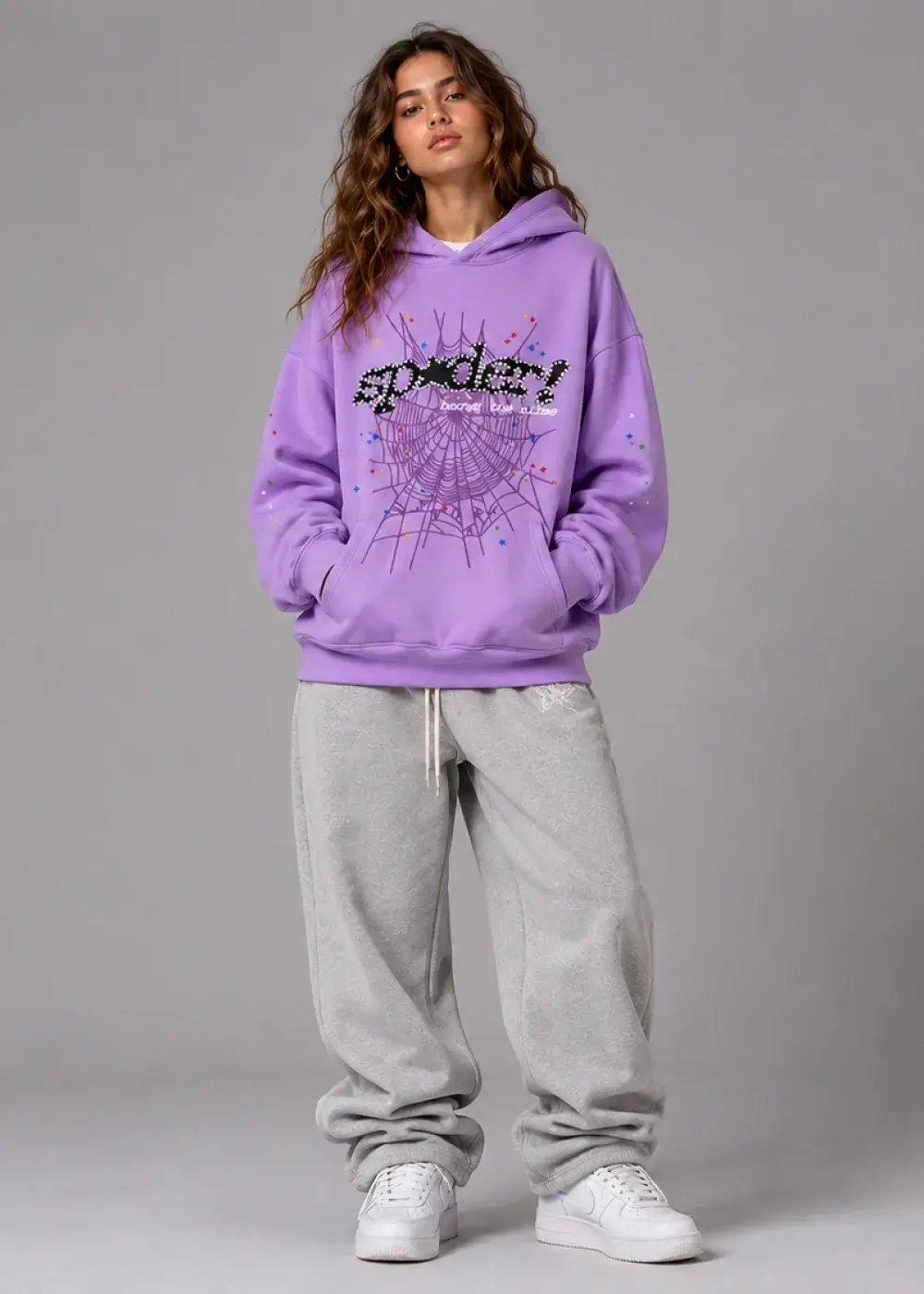 Spider Acai Hoodie Purple