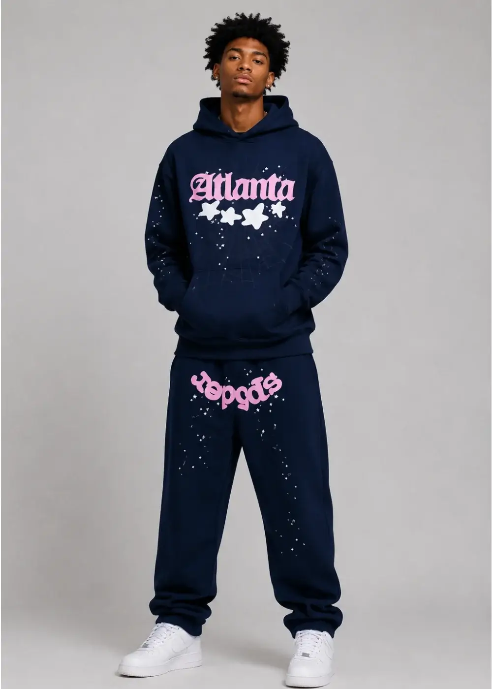 Spider Atlanta Tracksuit Navy