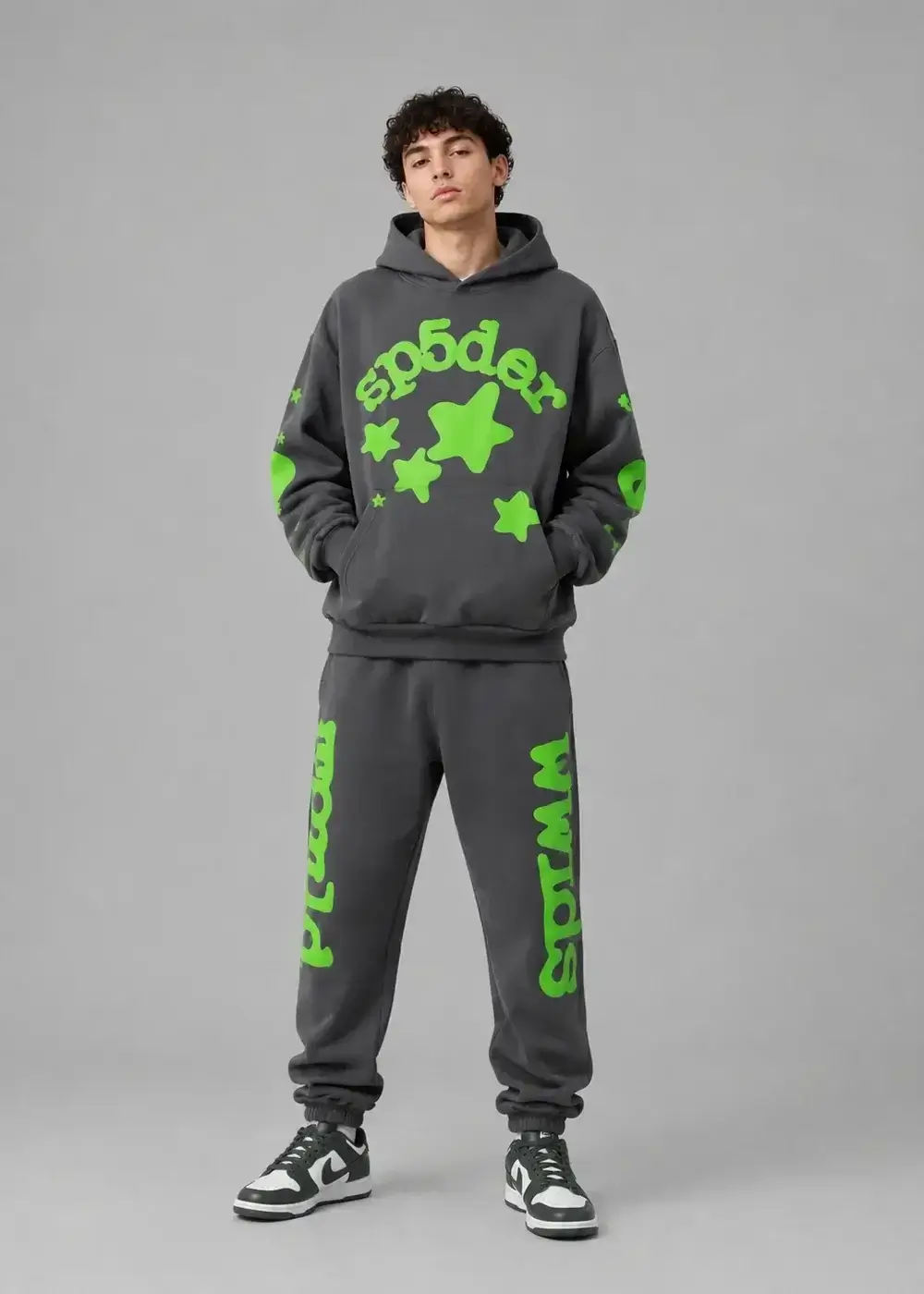 Spider Sweatsuit Beluga Slate Grey