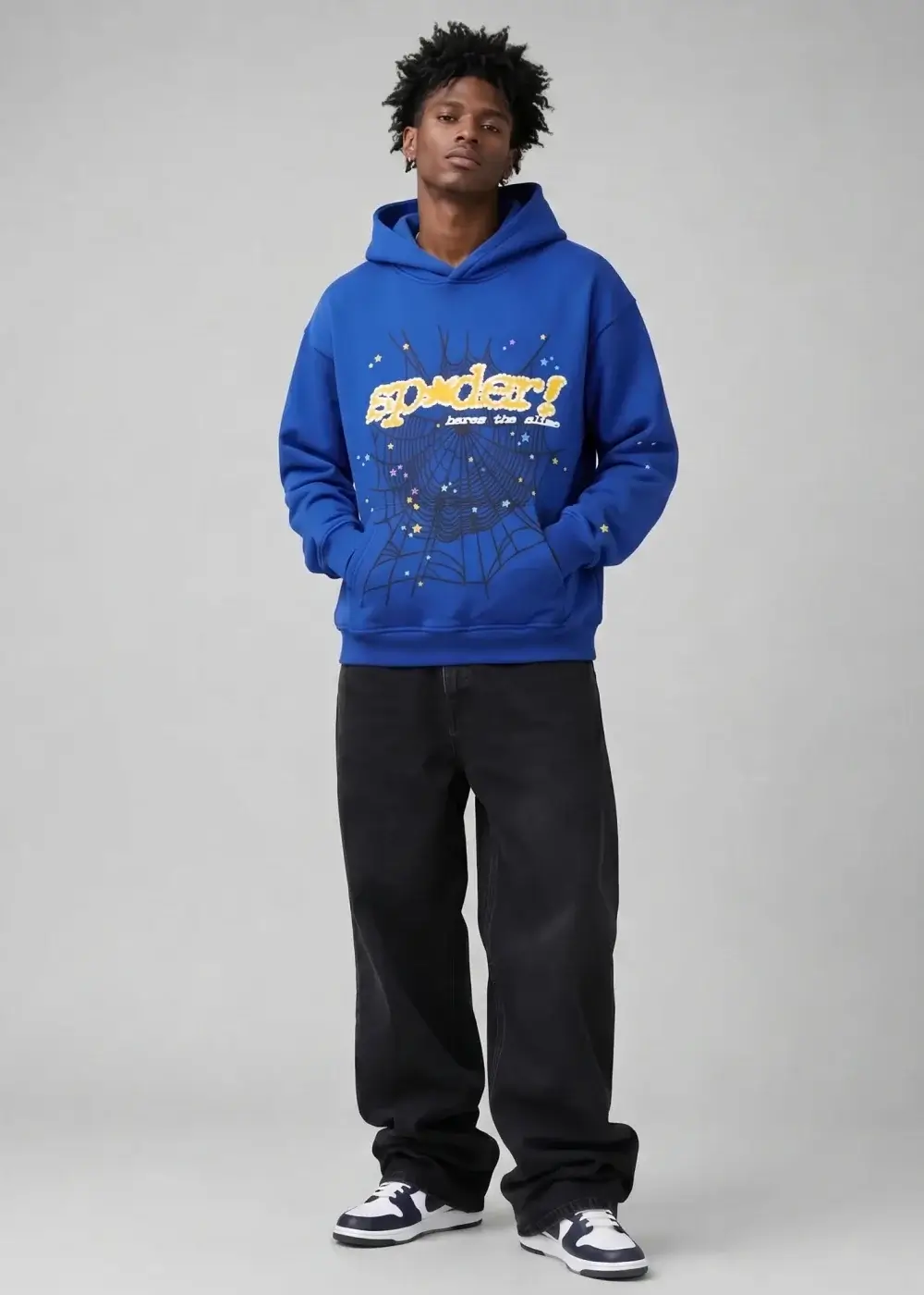 Spider Hoodie Blue