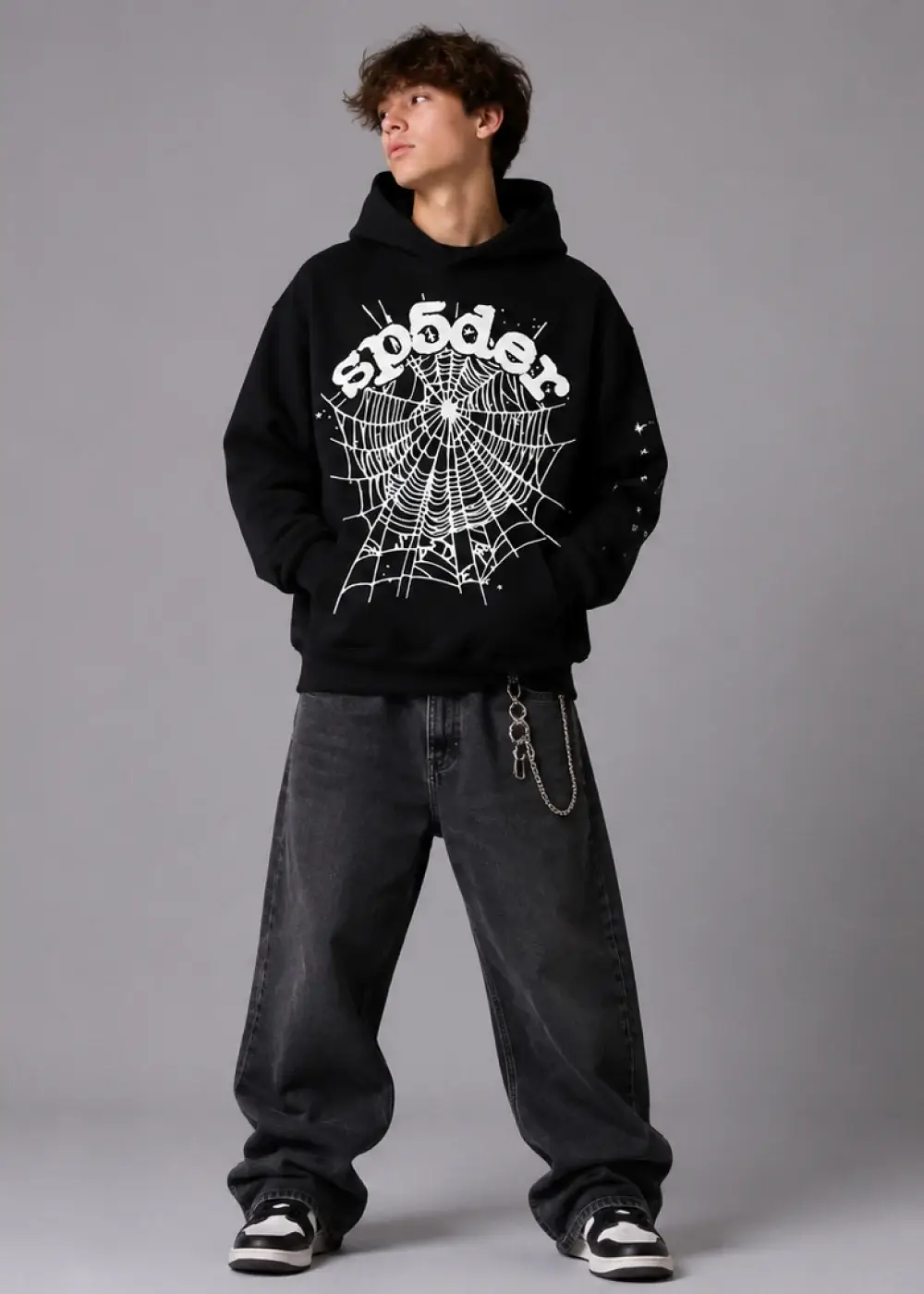 Spider OG Web Hoodie Black