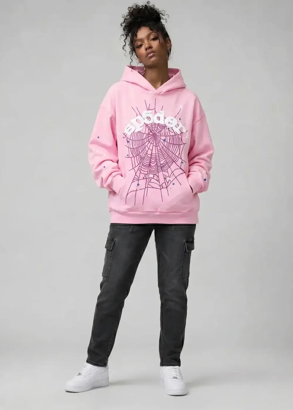 Spider OG Web Hoodie Pink