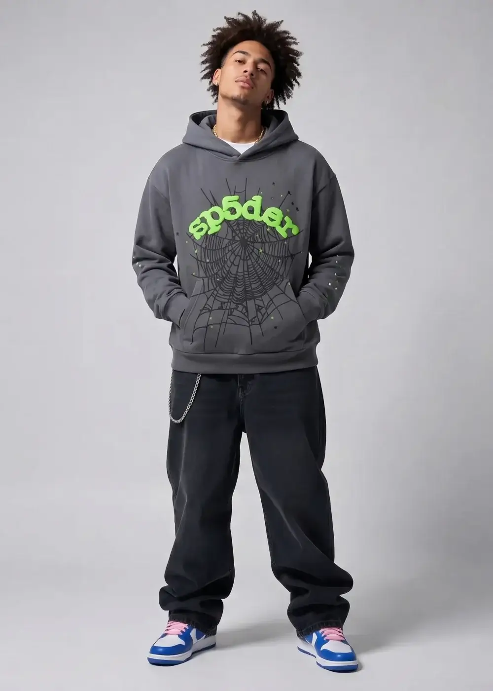 Spider OG Web Hoodie Slate Grey