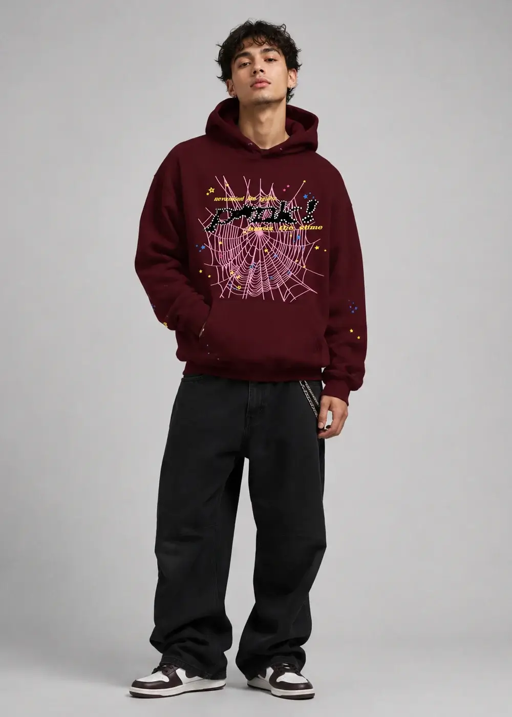 Spider PNK Hoodie Red