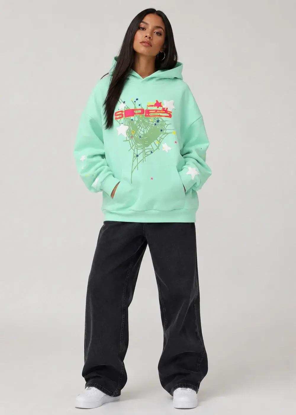 Spider SP5 Mint Hoodie - Mint Green Spider Hoodie: A Fresh Take on Urban Style