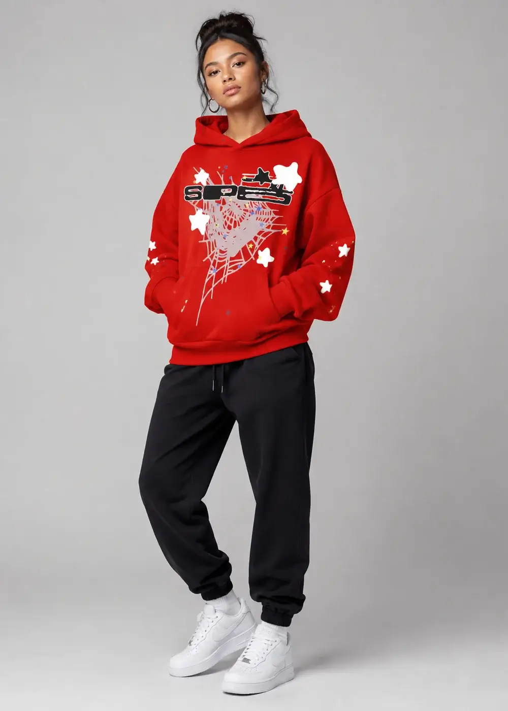 Spider SP5 Red Hoodie - Bold Streetwear with Iconic Appeal