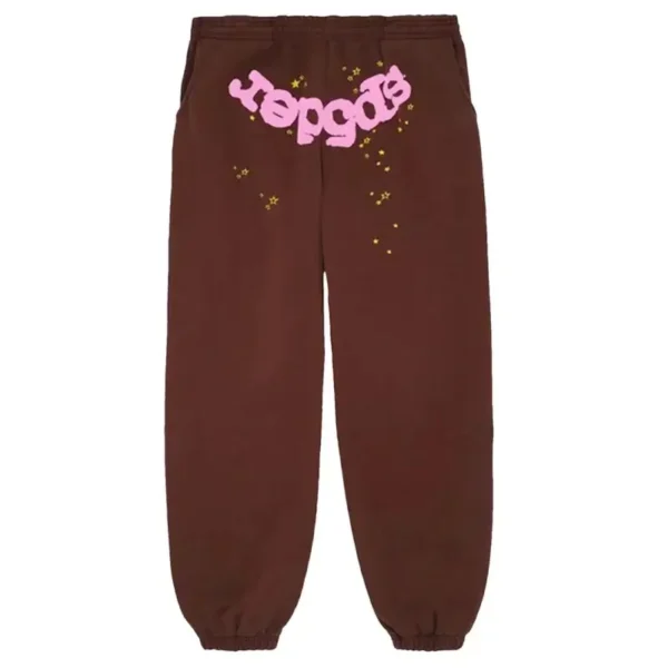 OG Web Sweatpants Brown - Streetwear Graphic Joggers