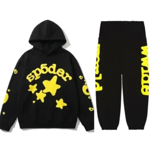 Beluga Sweatsuit Black/Yellow - Hoodie & Sweatpants Streetwear Set