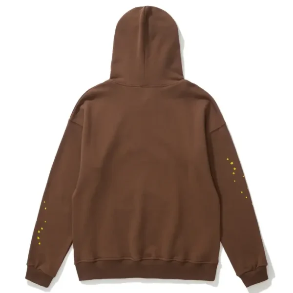 Spider Web Hoodie Brown