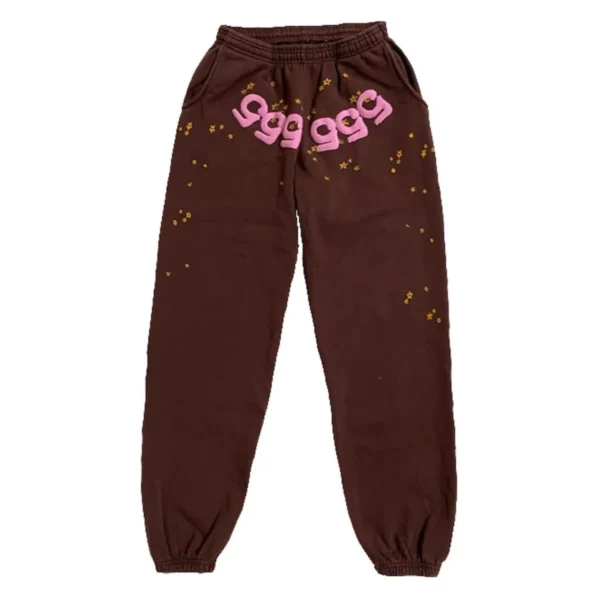 Spider Angel Number Sweatsuit Brown