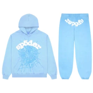 Spider Web Sweatsuit Sky Blue