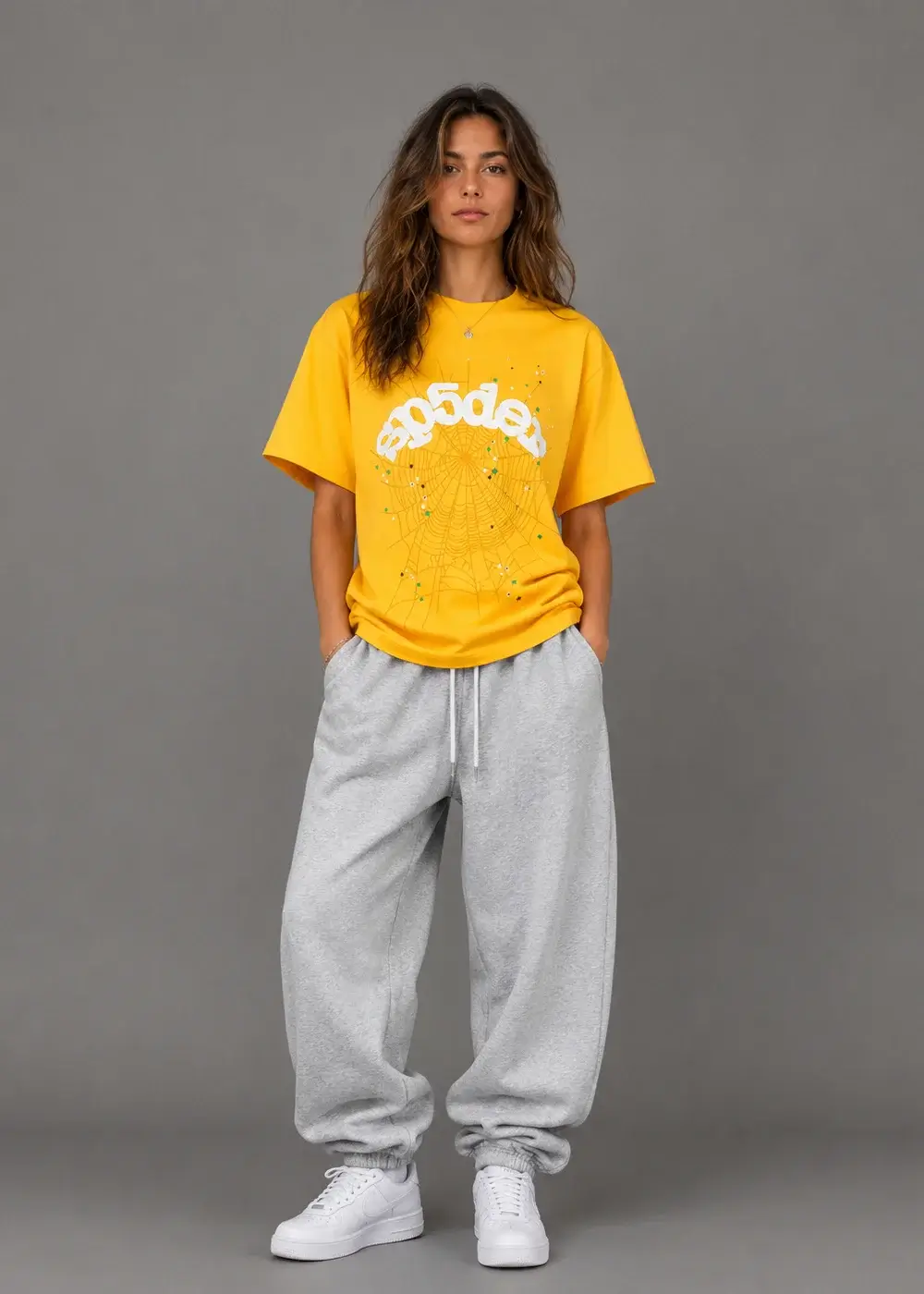 T-Shirt Web Yellow - Vibrant and Bold Streetwear