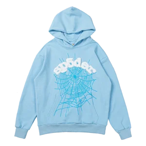 Spider Web Hoodie Sky Blue