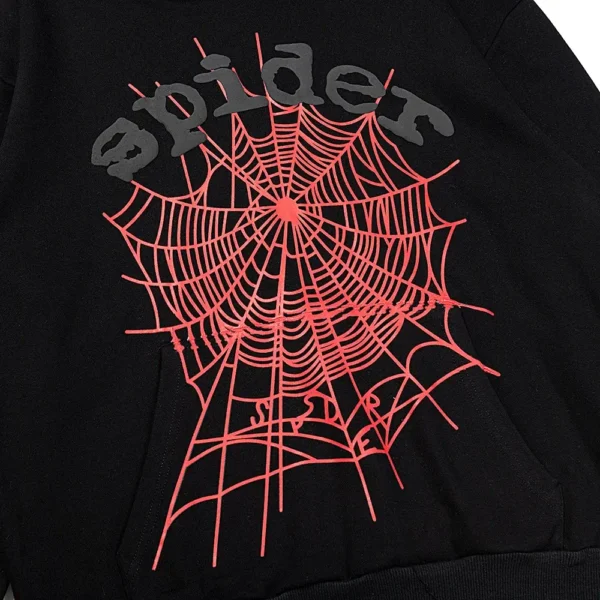 Spider Black Hoodie - OG Web Spider Hoodie Black/Red