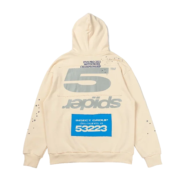Spider Motocross Hoodie Beige