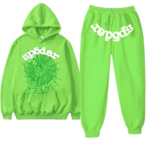 Spider Web Sweatsuit Slime Green