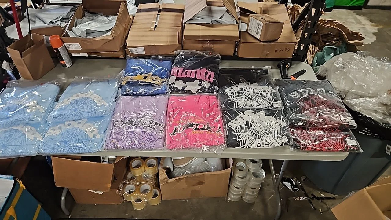 Packing an order at Spider Hoodies US