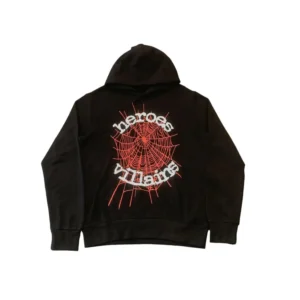 Spider x Heroes And Villains Hoodie Black