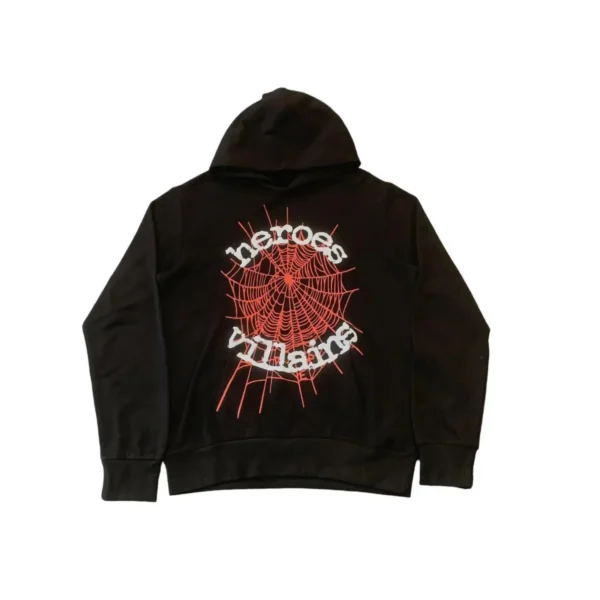 Spider x Heroes And Villains Hoodie Black